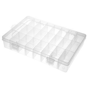 Organizer prostokątny plastikowe pudełeczko zamykany pojemniczek • SKU: 8986