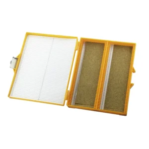 Etui ABS na 100 szkiełek podstawowych pomarańcz