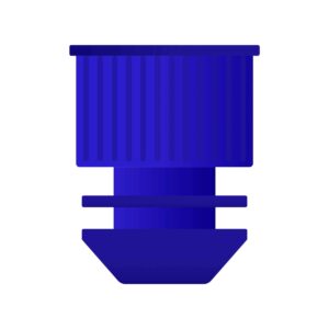 Korki plastikowe do probówek rozporowe, polietylen (PE) • SKU: R12BL/500