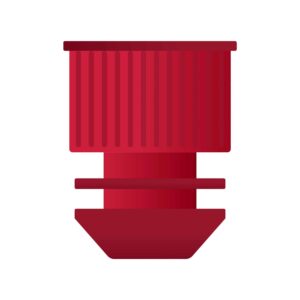 Korki plastikowe do probówek rozporowe, polietylen (PE) • SKU: R12RD/500