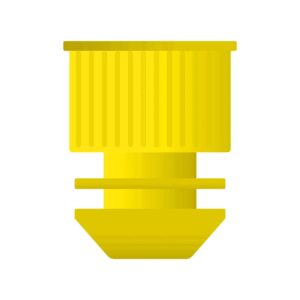 Korki plastikowe do probówek rozporowe, polietylen (PE) • SKU: R12YL/500