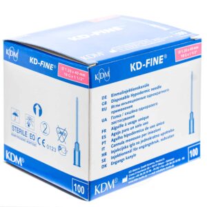 Igły iniekcyjne sterylne KD-Fine®, 100 szt. • SKU: MAT-IGL-18G-120-40