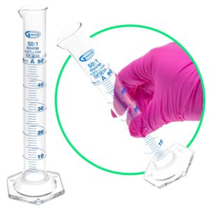 Cylinder miarowy szklany Glassco, klasa A - certyfikat serii