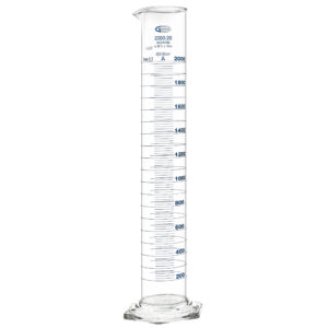 Cylinder miarowy szklany Glassco, klasa A - certyfikat serii • SKU: 139.202.08A