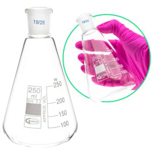 Kolba Erlenmeyera szklana ze szlifem Glassco