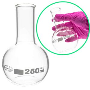 Kolba płaskodenna bez szlifu Glassco