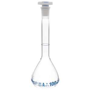 Kolba miarowa szklana ze szlifem, korek - VWR® • SKU: 612-3744P