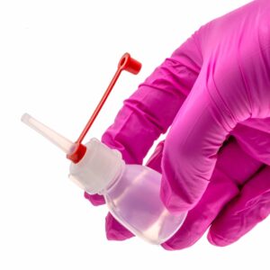 Kroplomierz z zatyczką, LDPE - 10 ml, GL14 • SKU: K-0001-10-ZES