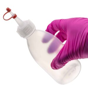 Kroplomierz z zatyczką, LDPE - 250 ml, GL25 • SKU: K-0001-250-ZES