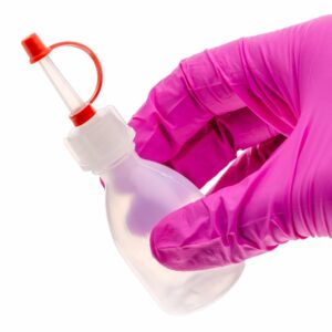 Kroplomierz z zatyczką, LDPE - 30 ml, GL14 • SKU: K-0001-30-ZES