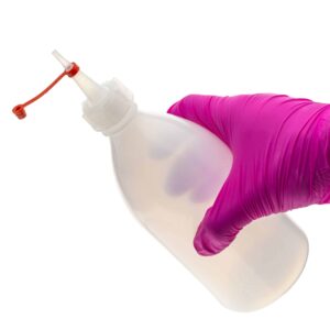 Kroplomierz z zatyczką, LDPE - 500 ml, GL25 • SKU: K-0001-500-ZES