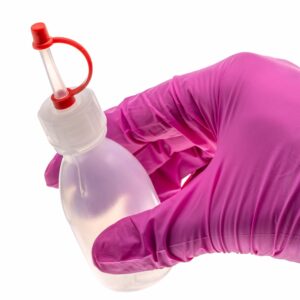 Kroplomierz z zatyczką, LDPE - 50 ml, GL18 • SKU: K-0001-50-ZES