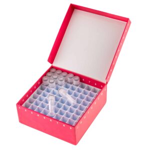 Biologix® CryoKING Pudełko do mrożenia próbek, kartonowe z klapką • SKU: BGX-ID81-PK