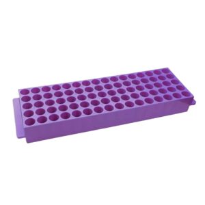 Stojak na probówki Top-Rack 1,5 - 2 ml, 80 miejsc, polipropylen (PP) - Fioletowy • SKU: 90-8009-PURPLE