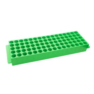 Stojak na probówki Top-Rack 1,5 - 2 ml, 80 miejsc, polipropylen (PP) - Zielony • SKU: 90-8009-GREEN